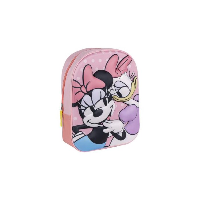 Mochila Escolar Minnie Mouse Rosa 25 x 31 x 10 cm