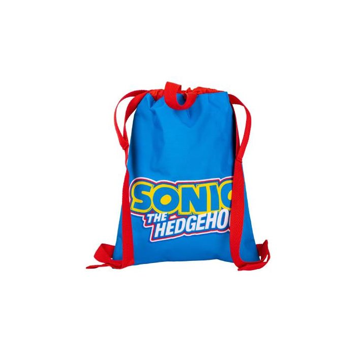 Mochila Saco Infantil Sonic Azul 27 x 33 cm 1