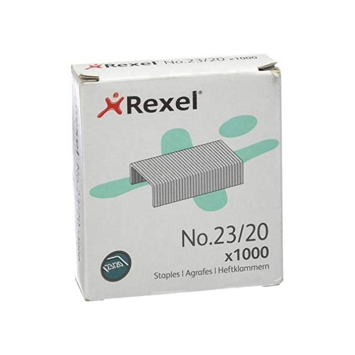 Rexel Grapas 23-20 gralvanizadas -Caja De 1000-