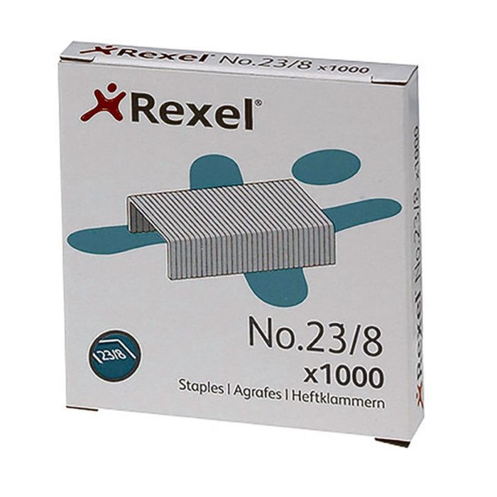 Rexel Grapas 23-8 gralvanizadas -Caja De 1000-