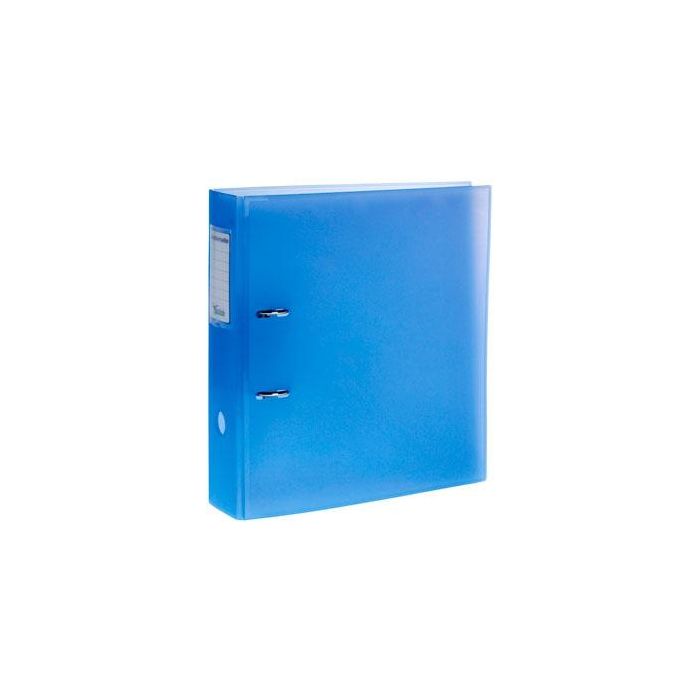 Archivo 2000 Archivador plástico archirrado formato din a4 mecanismo de palanca paso 80 mm azul traslúcido