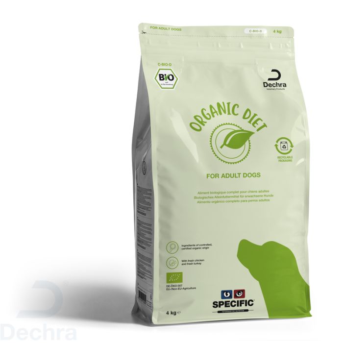 Dechra C-Bio-D Adult Organic 4 kg - Alimento completo para perros adultos, 95% ingredientes orgánicos Dechra C-Bio-D Adult Organic 4 kg - Alimento completo para perros adultos, 95% ingredientes orgánicos