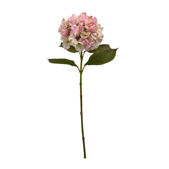 Flor Artificial Vara de Hortensia Dry Rosa Tela