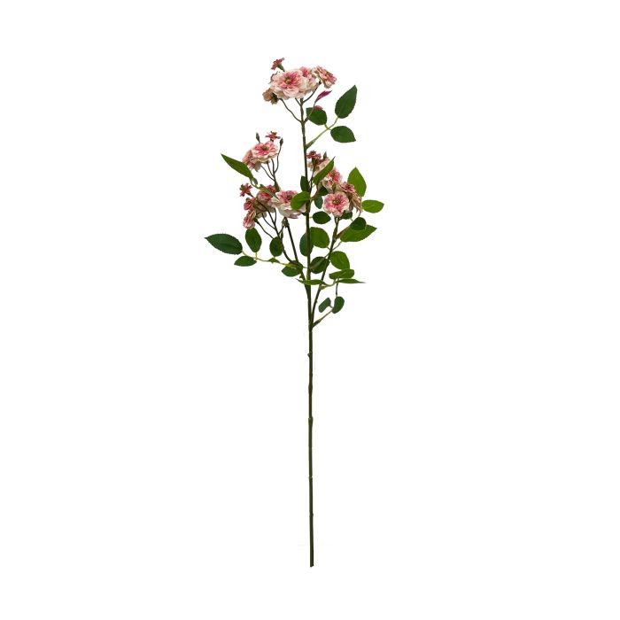 Flor Artificial Vara de Rosa Mini Tela