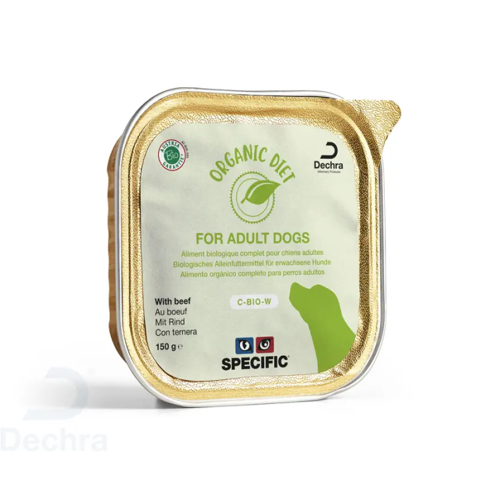 Specific Canine C-Bio-W Organic Beef Caja 5x150 gr