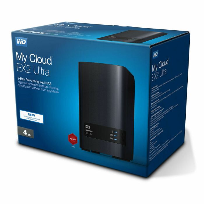 Almacenamiento en Red NAS Western Digital My Cloud EX2 Ultra Negro Marvell ARMADA 385 1