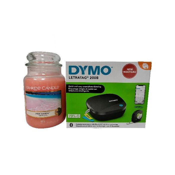 Dymo etiquetadora - rotuladora electrónica letratag lt200-b aplicación móvil + regalo vela yankee candle