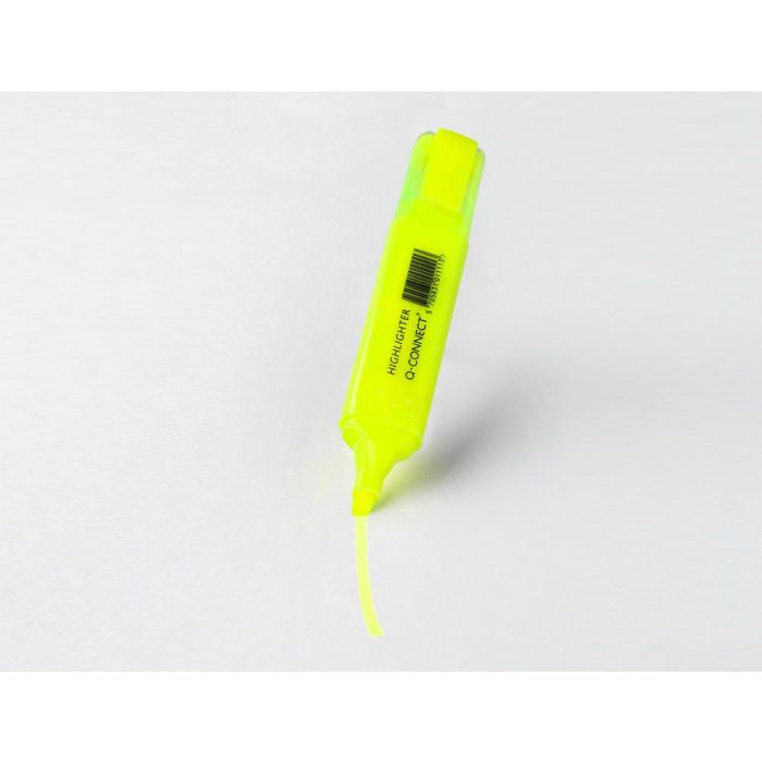 Rotulador Q-Connect Fluorescente Amarillo Punta Biselada 10 unidades 1