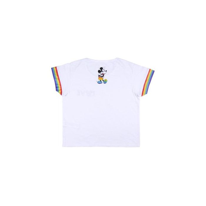 Camiseta Corta Single Jersey Punto Disney Pride Blanco 1