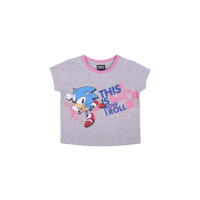 Pijama Corto Single Jersey Sonic Gris 1