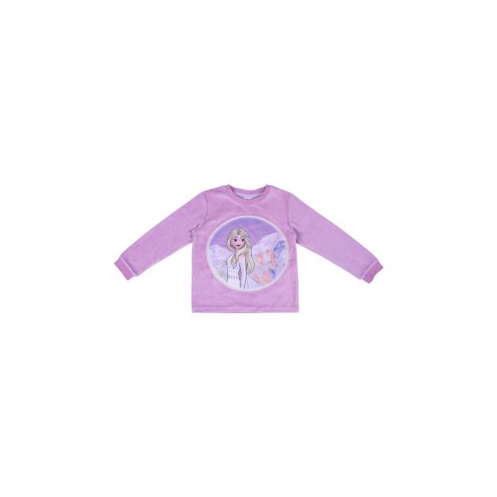 Pijama Largo Velour Cotton Frozen 2 Lila 1 Pijama Largo Velour Cotton Frozen 2 Lila 1
