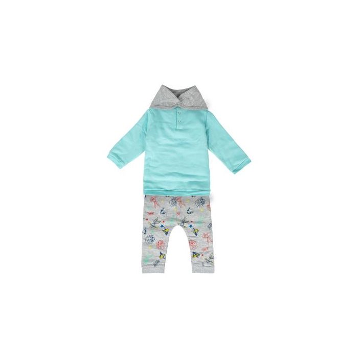 Chandal Cotton Brushed 3 Piezas Looney Tunes Azul 18-24 Meses 1
