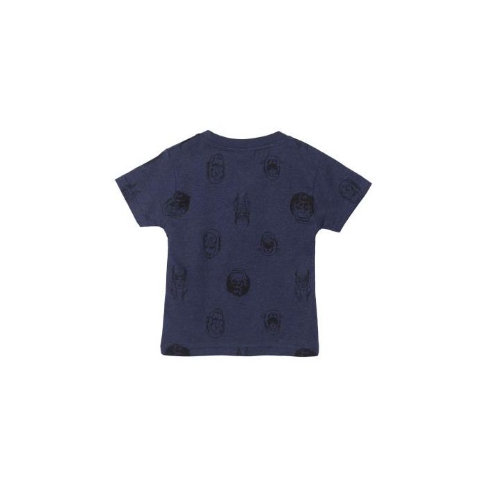 Camiseta Corta Single Jersey Punto Marvel Azul Oscuro 10 Años 1