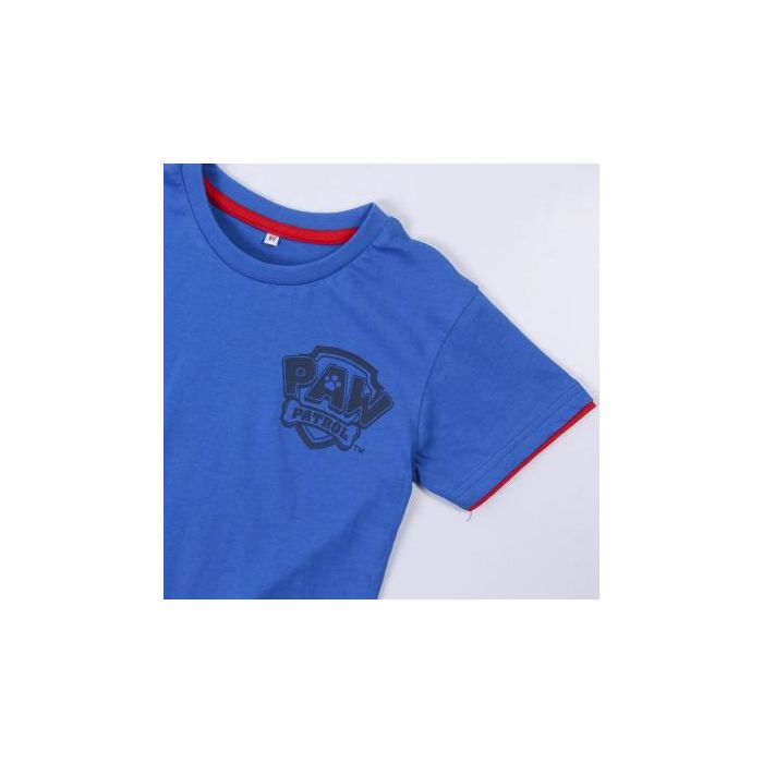 Camiseta Corta Single Jersey Punto Paw Patrol Azul 2