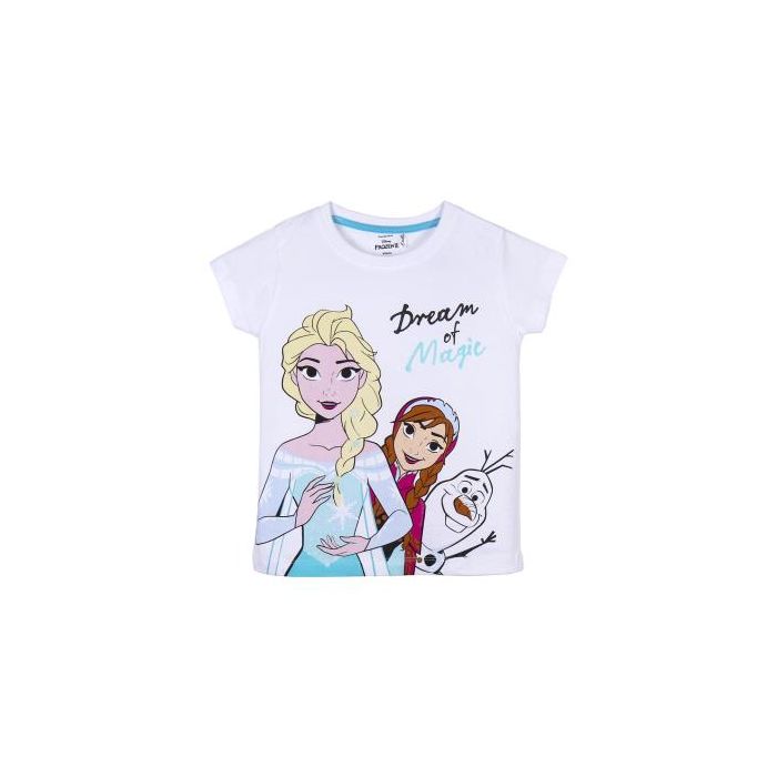 Camiseta Corta Single Jersey Punto Frozen 2 Blanco 0 Camiseta Corta Single Jersey Punto Frozen 2 Blanco 0