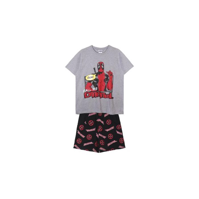 Pijama Deadpool Gris (Adultos) Hombre L