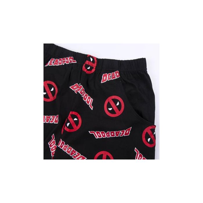 Pijama corto single jersey punto deadpool Gray 2