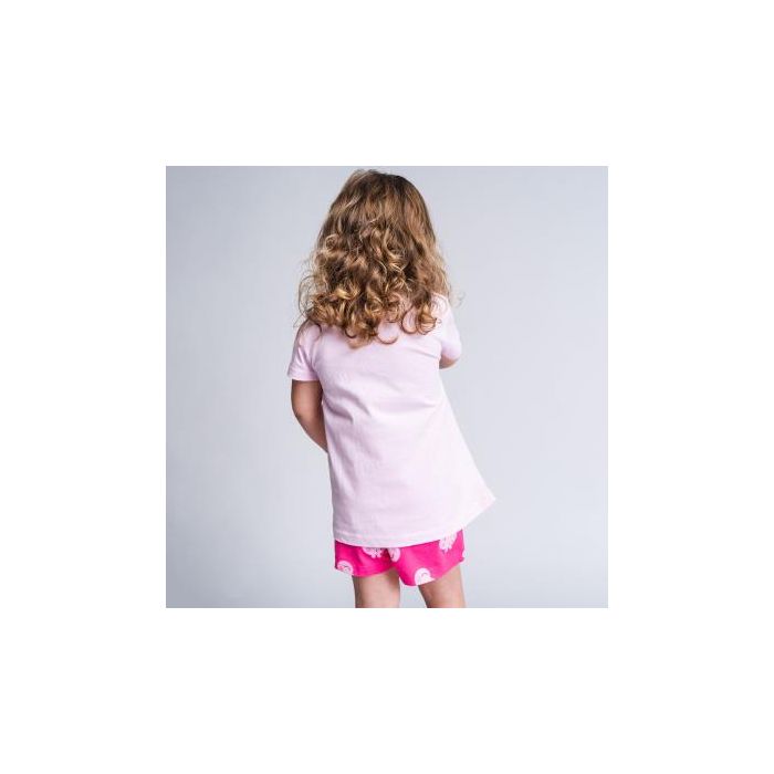 Pijama Corto Single Jersey Punto Peppa Pig Rosa 4
