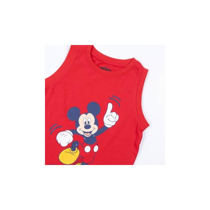Pijama Corto Single Jersey Tirantes Mickey Rojo 2