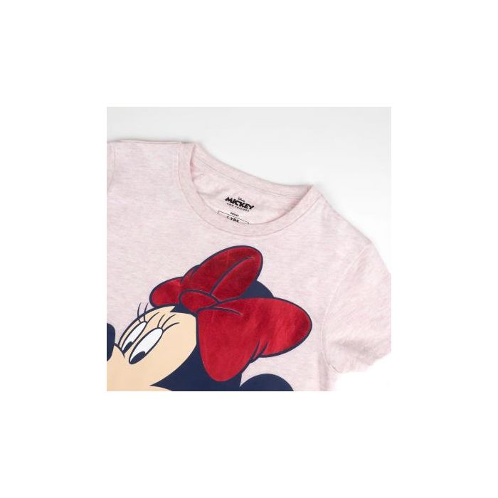 Camiseta Corta Single Jersey Punto Minnie Rosa 2