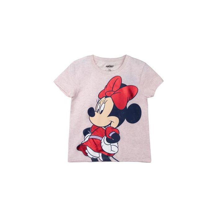 Camiseta Corta Single Jersey Punto Minnie Rosa 0 Camiseta Corta Single Jersey Punto Minnie Rosa 0