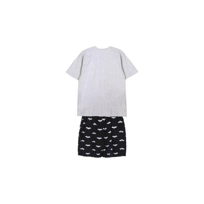 Pijama Corto Single Jersey Punto Batman Gris 1 Pijama Corto Single Jersey Punto Batman Gris 1
