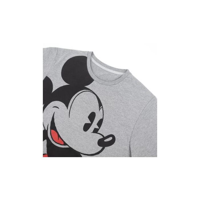 Camiseta Corta Single Jersey Punto Mickey Gris Oscuro 2