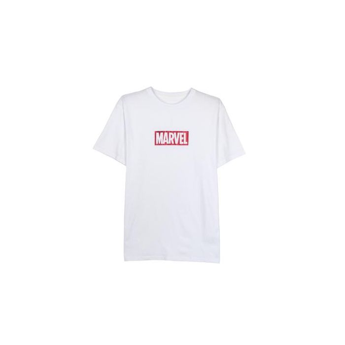 Camiseta Corta Single Jersey Punto Marvel Blanco 0