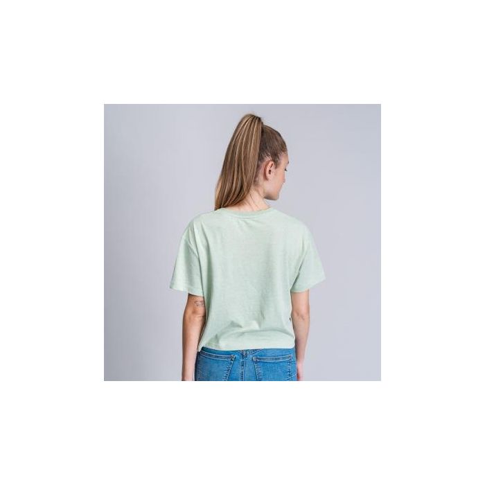 Camiseta Corta Single Jersey Punto Friends Verde Claro S 4