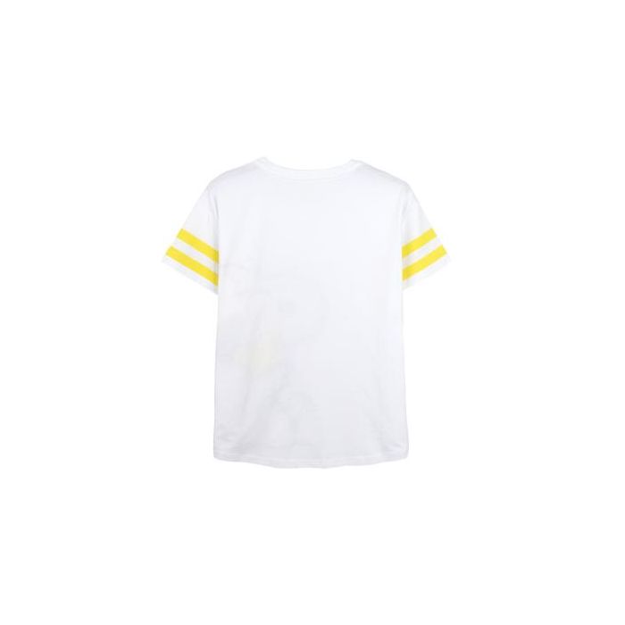 Camiseta Corta Single Jersey Punto Snoopy Blanco S 1
