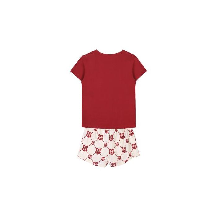 Pijama Corto Single Jersey Punto Harry Potter Rojo Oscuro 1