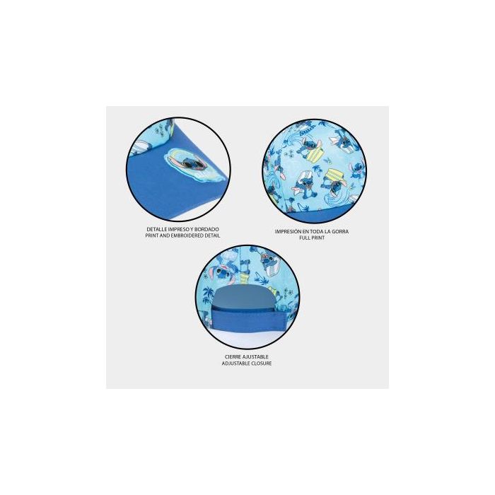 Gorra Infantil Stitch Azul (55 cm) 3