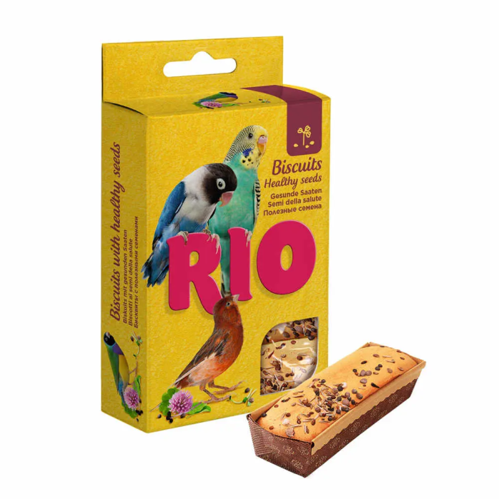 Rio Biscuits Semillas Saludables Todas Las Aves 8x5X7 gr