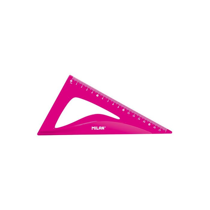 Milan Kit de 4 reglas flex&resistant rosa translucido 4