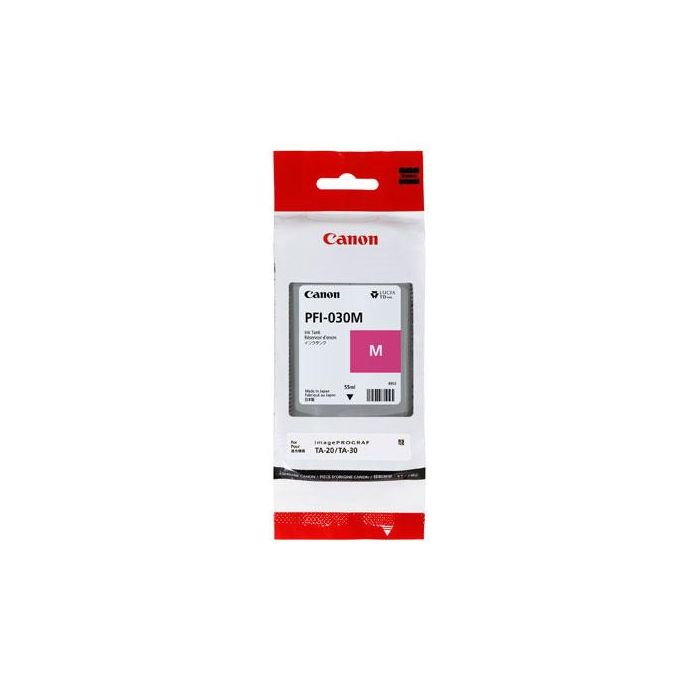 Canon PFI-030M Cartucho de Tinta Magenta Original, Compatible con imagePROGRAF TA-20, TA-20 MFP L24ei, TA-30, TA-30 MFP L36ei