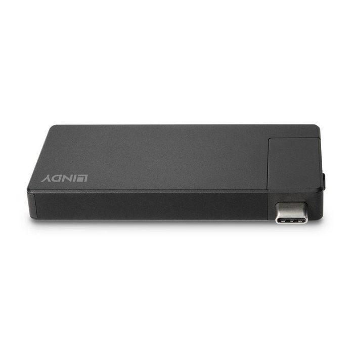Lindy DST-Micro Docking Station USB-C con HDMI 4K@60Hz y Carga Rápida 100W 2