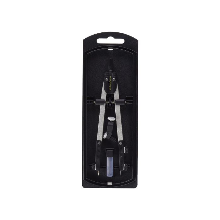Faber Castell Compás articulado de ajuste rápido adaptador universal 17cm + accesorios