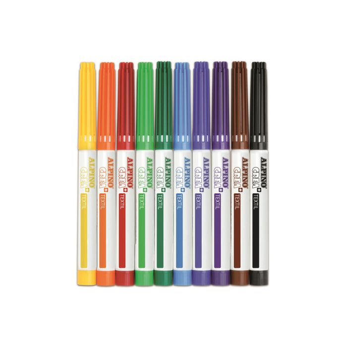 Estuche 10 Unidades Rotuladores Textil Colores Surtidos Alpino AR010132 2 Estuche 10 Unidades Rotuladores Textil Colores Surtidos Alpino AR010132 2