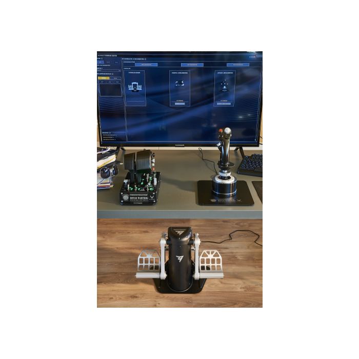 Thrustmaster TPR Rudder Negro, Plata USB Simulador de Vuelo Analógico PC 7