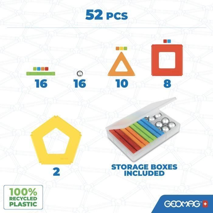 GEOMAG - EcoFriendly 52 uds Paneles supercolor 1 GEOMAG - EcoFriendly 52 uds Paneles supercolor 1