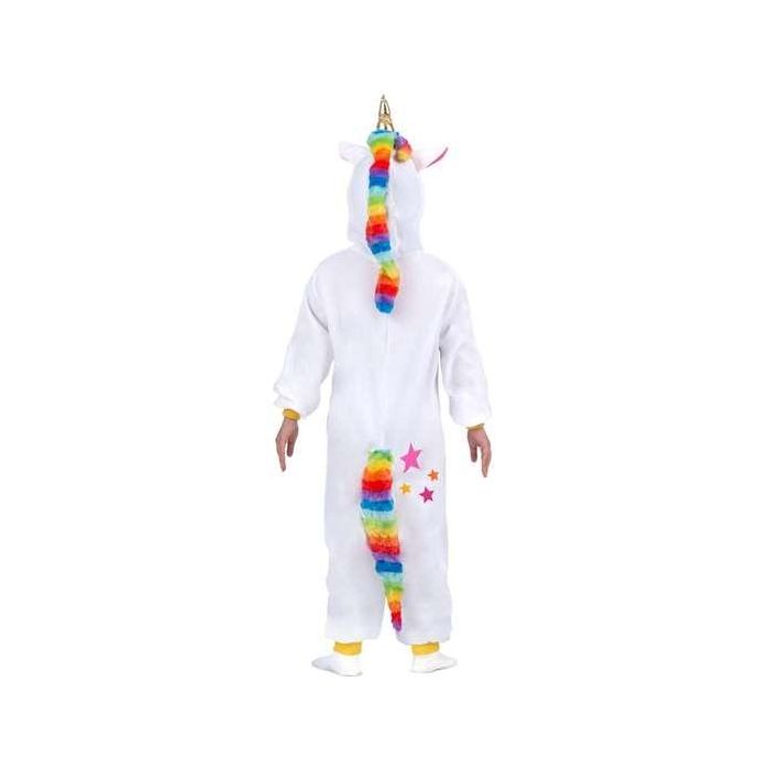 Disfraz Unicornio Blanco talla unica Child (Kigurumi con capucha y cola) 4