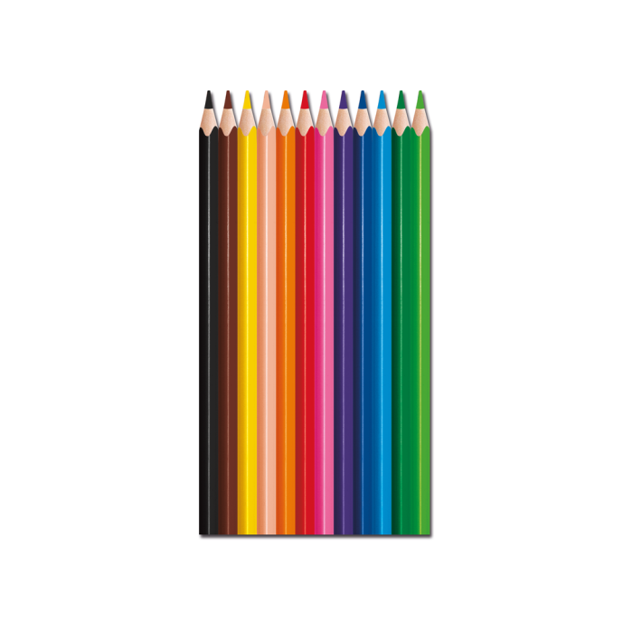 Maped Lápices de colores color´peps strong estuche de 12 + lápiz + sacapuntas c/surtidos 1