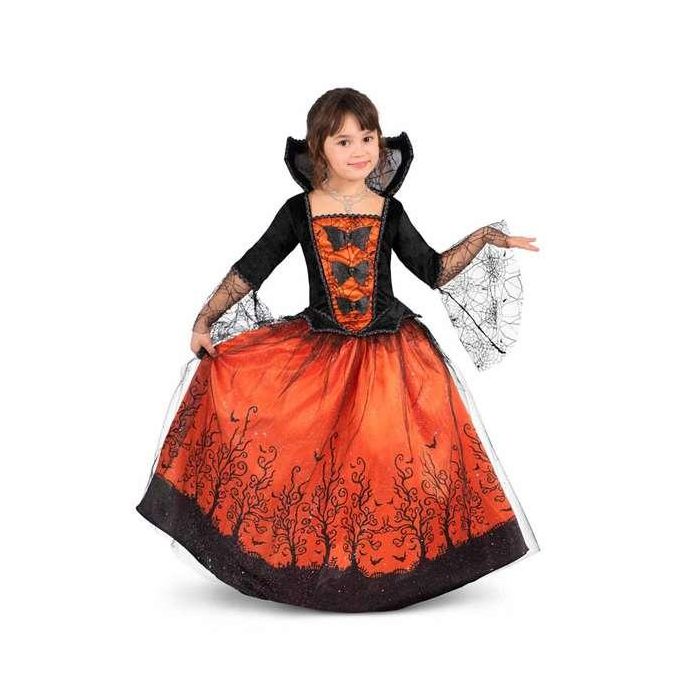 Disfraz reina de halloween vestido y enagua talla 7-9 y