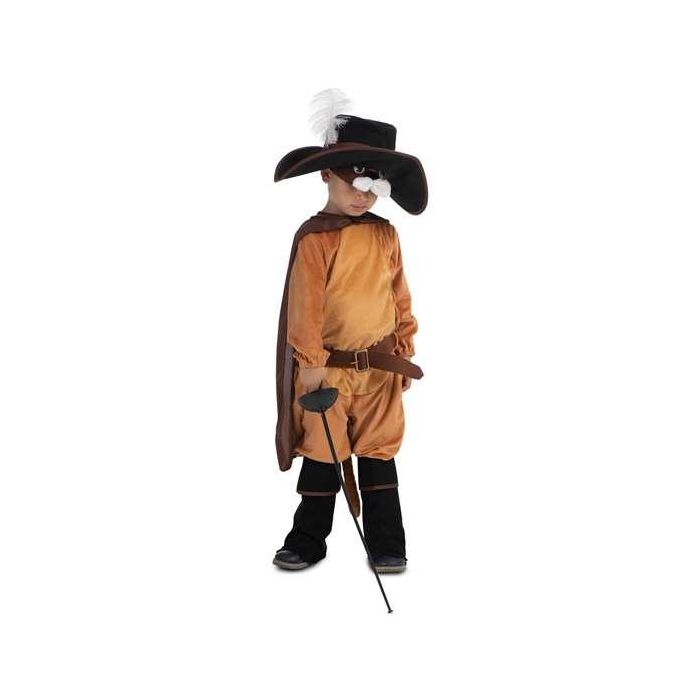 Disfraz Gato Con Botas Sombrero, Máscara, Capa, Mono, Cinturón, Cola Y Polainas Talla 5-6 Y 4 Disfraz Gato Con Botas Sombrero, Máscara, Capa, Mono, Cinturón, Cola Y Polainas Talla 5-6 Y 4