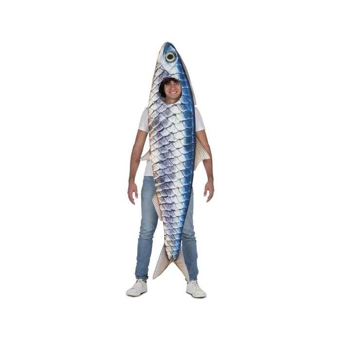 My Other Me Disfraz Sardina Túnica con Tiras Talla One Size (L) - Disfraz Adulto