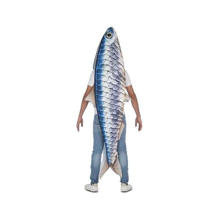 Disfraz Sardina Túnica Con Tiras Talla One Size 2