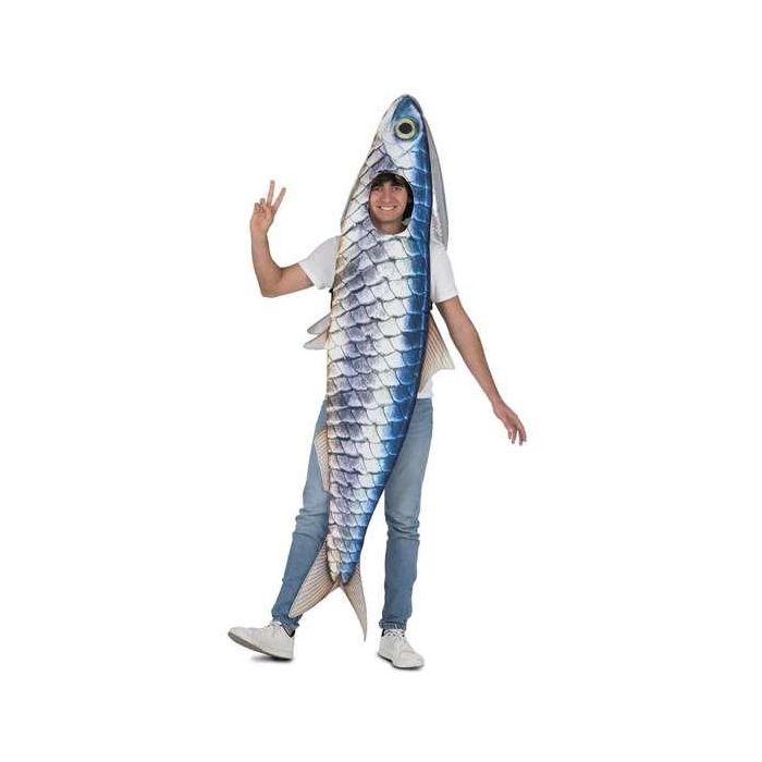 Disfraz Sardina Túnica Con Tiras Talla One Size 4