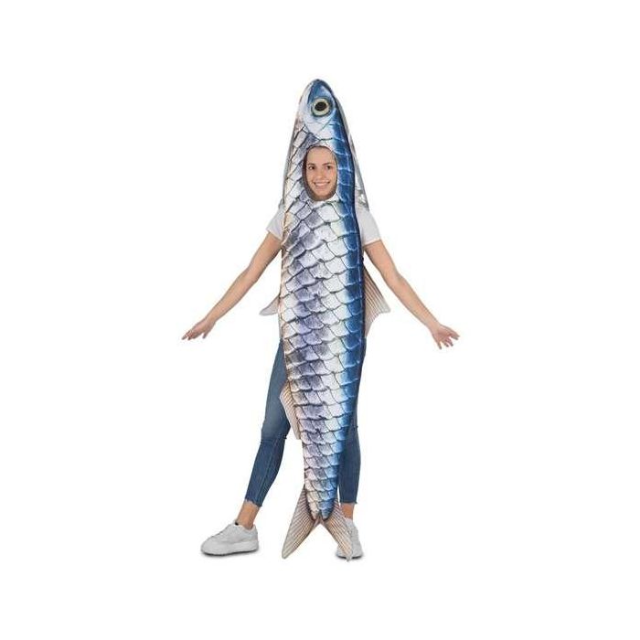 Disfraz Sardina Túnica Con Tiras Talla One Size 5