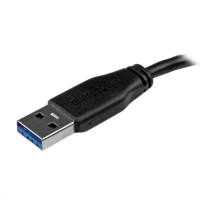 Cable USB a micro USB Startech USB3AUB2MS Negro 2