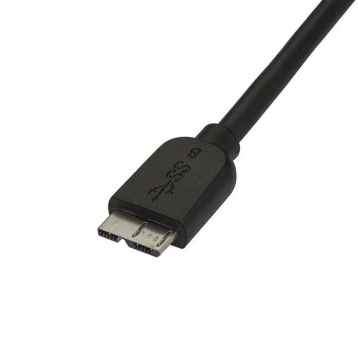 Cable USB a micro USB Startech USB3AUB2MS Negro 1